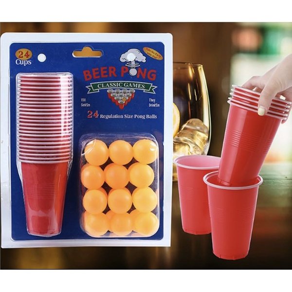 Beer Pong Party Set (pong balls + cups)