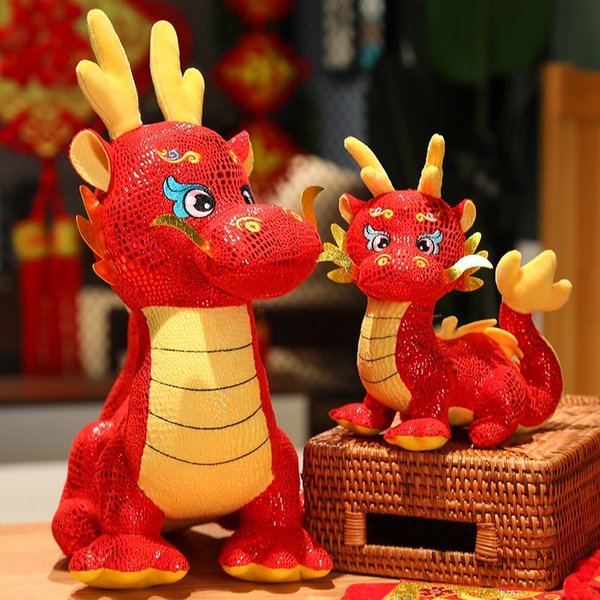 Majestic Dragon Plush Toy CNY 2024 