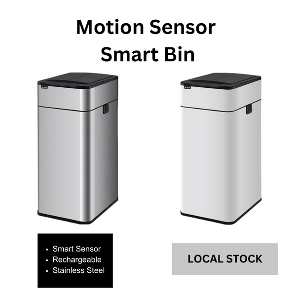 Smart Motion Sensor Stainless Steel Bin 30L