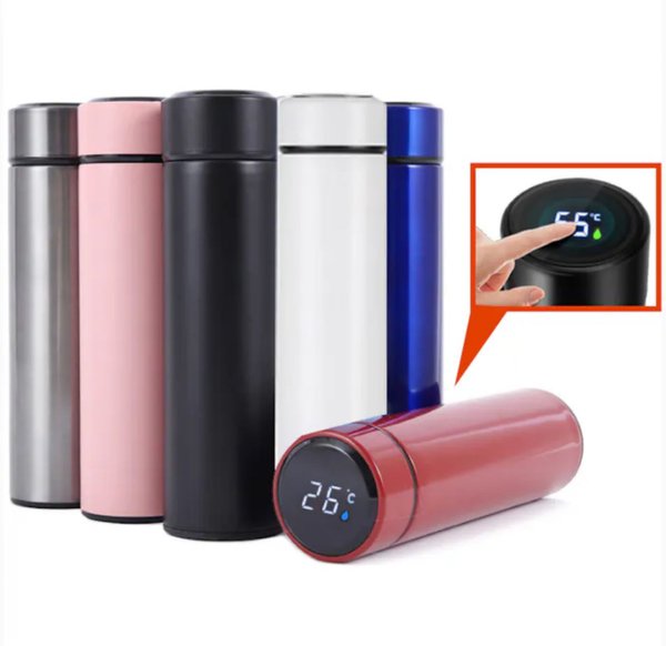 [Contact Us to Quote] Smart LED Stainless Steel Thermal Flask 500ml