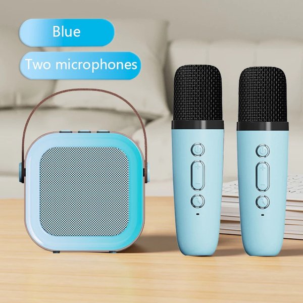 Bluetooth Wireless Karaoke Speaker with Microphone Home KTV Karaoke Machine RGB Light Portable Mini Speaker