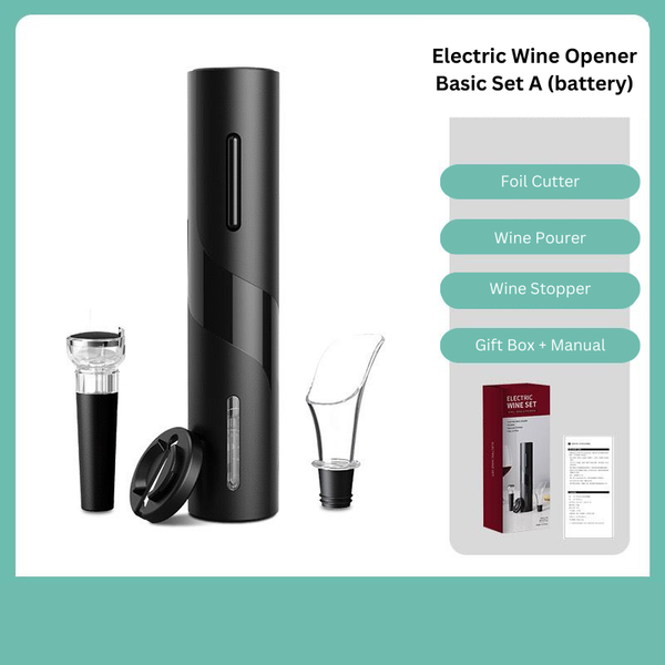 Portable Electric Wine Bottle Opener Gift Set