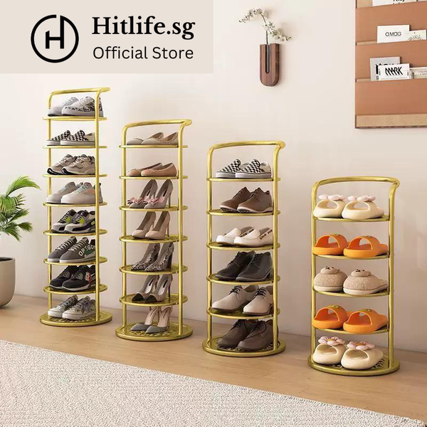 Premium Multi Layer Metal Shoe Rack (5-8) | Minimalist Modern Design Rust-proof | space-saving for BTO HDB