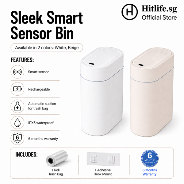 Smart Bin Motion Sensor 9L Odor Sterilisation Rechargeable Dustbin Rubbish Bin Waste Bin Automatic