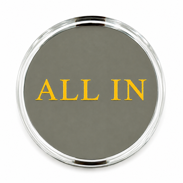 Poker Chips Accessories Dealer Button Small Big Blind Set All In (Metal/Acrylic)