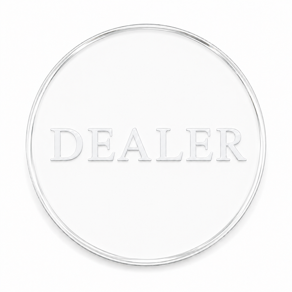 Poker Chips Accessories Dealer Button Small Big Blind Set All In (Metal/Acrylic)