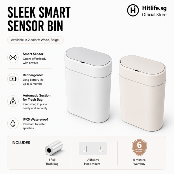 Smart Bin Motion Sensor 9L Odor Sterilisation Rechargeable Dustbin Rubbish Bin Waste Bin Automatic