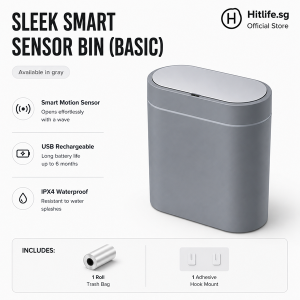 Smart Bin Motion Sensor 9L Odor Sterilisation Rechargeable Dustbin Rubbish Bin Waste Bin Automatic