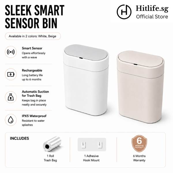Smart Bin Motion Sensor 9L Odor Sterilisation Rechargeable Dustbin Rubbish Bin Waste Bin Automatic